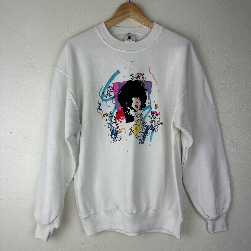 Vintage Elizabeth Taylor Disneyland 60th Birthday Party Sweater RARE Size Large‎